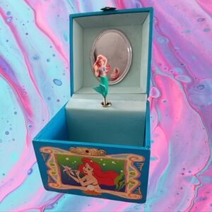 Vintage Disney Little Mermaid Jewelry Box Display Organizer Unique Ariel